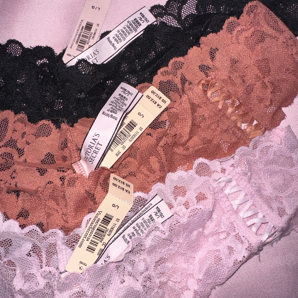 Victoria's Secret Lace Thongs